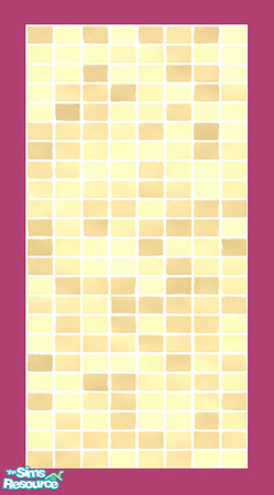 Sims 2 — MDP Golden Wall Tile v2 by MelandStv — There are 10 colourful walls in this set. They are part of my Colour Pack