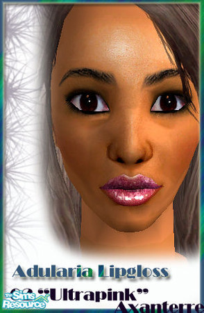 Sims 2 — Adularia - Ultrapink by Axanterre — A vivid pink sparkly lipgloss.