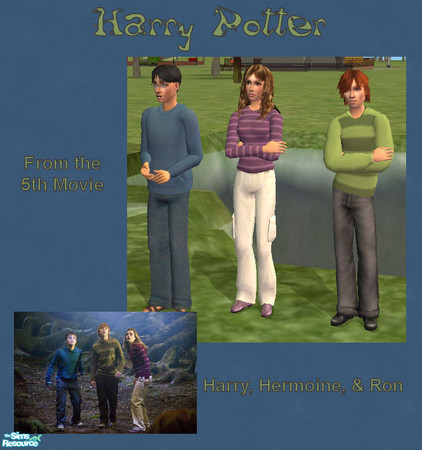 Sims 2 — Harry Potter & The Order of the Phoenix by EarthGoddess54 — Outfits from the 5th movie, The Order of the