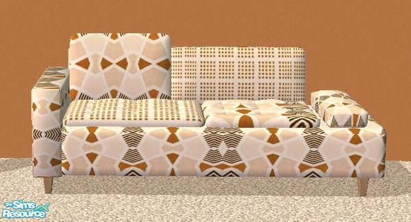 Sims 2 — TC 50 Adelie living - Tc 50 Sofa 2 Brown by H3wwy — My first recolour, inspired by the Texture Challenge team.