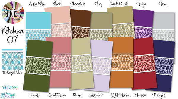 Sims 2 — Studio K Kitchen 07_01 by StudioKhagerks — 1-14 of 28 colors. Can be found under Paint and can be purchased for