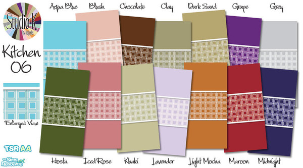 Sims 2 — Studio K Kitchen 06_01 by StudioKhagerks — 1-14 of 28 colors. Can be found under Paint and can be purchased for