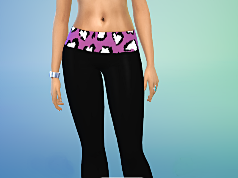 The Sims Resource - Black VS Yoga Pants