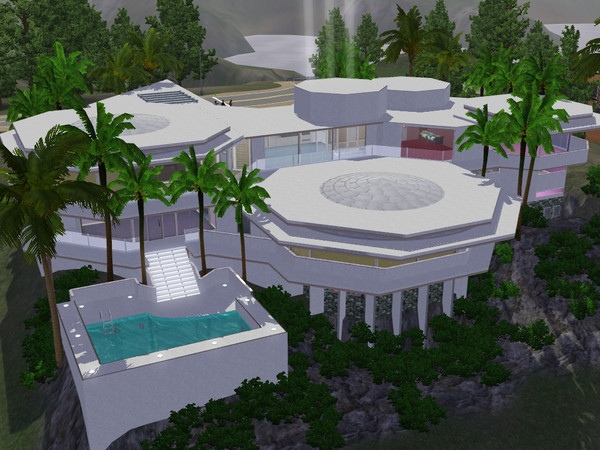 Sims 3 — Iron man's house by RamboRocky90 — I try to build up something similar to Tony Stark's Malibu villa. The