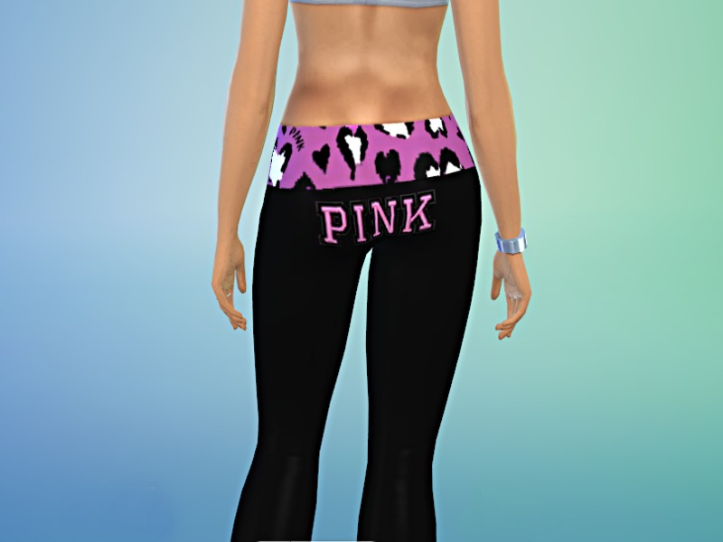 Black VS Yoga Pants - The Sims Resource