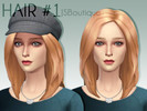 Sims 4 — JSBoutique Hair #1 by JSBoutique — This is a new hair mesh, it will not replace anything. Comes in all the