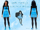 Sims 4 — Jade Harley's Eclectica Dress by Uruvyel2 — Dress based in Jade Harley's eclectica dress, from Homestuck