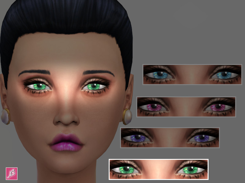 The Sims Resource Green Crystal Eyes (NonDefault)