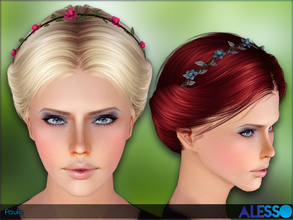 Sims 3 — Anto - Paula (Hair) by Anto — Hairdo for females with accessory (3 versions, found under hats)