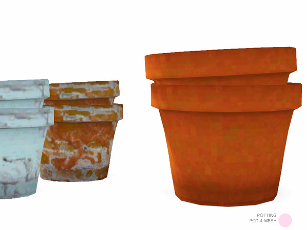 Sims 3 — Pot 4 Mesh by DOT — Pot 4 Mesh by DOT of The Sims Resource