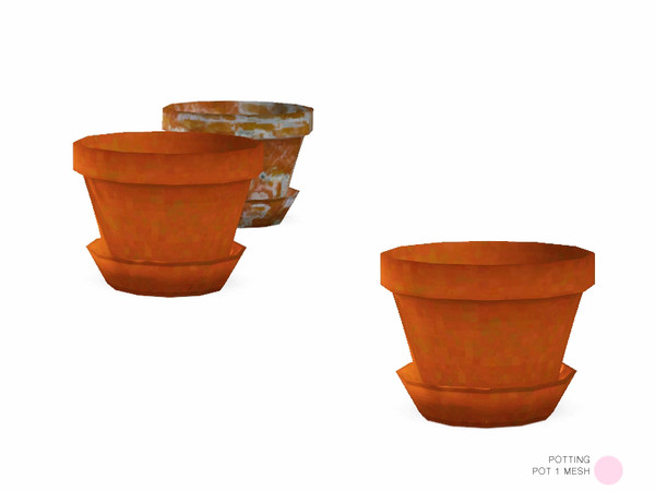 Sims 3 — Pot 1 Mesh by DOT — Pot 1 Mesh by DOT of The Sims Resource