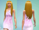 Sims 4 — Pink Glitter Cocktail Strap Dress * NOT DEFAULT * by LallyPap2 — this is my sixth creation!!! =) what you think
