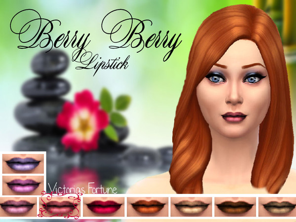 Sims 4 — Pink Carnation by fortunecookie1 — Do you wish your sim had dramatic, colorful lips that went well with their