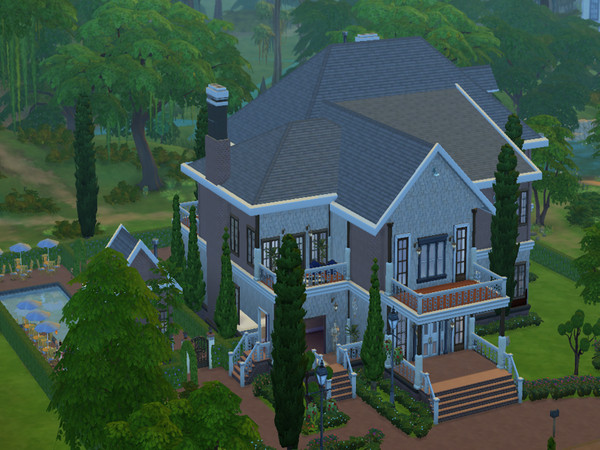 Sims 4 — LedgeStone Hill by gleick — LedgeStone Hill this home is fully furnished with 5 bedrooms 4 bathrooms with a