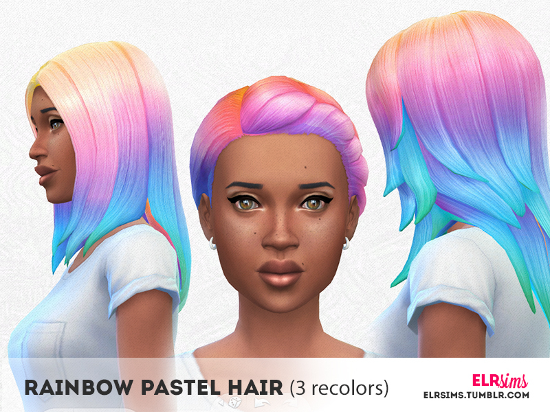 sims 4 mods hair multicolored
