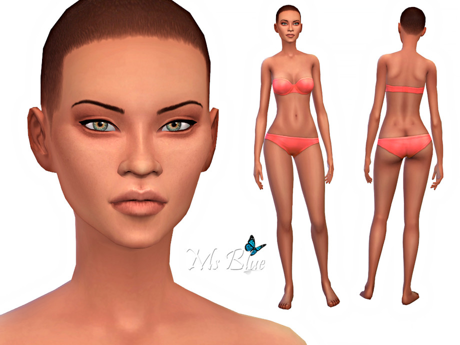Sims 4 - Female Skin Detail by Ms_Blue - Realistic skin overlay for your fe...
