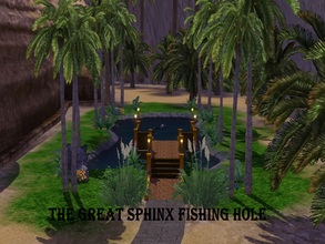 Sims 3 — The Sphinx Fishing Hole by JCIssette — Lots of Alexandrians feel there are some special fish to catch in this