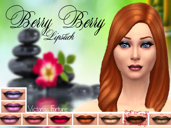 Sims 4 — French Toast by fortunecookie1 — Do you wish your sim had dramatic, colorful lips that went well with their