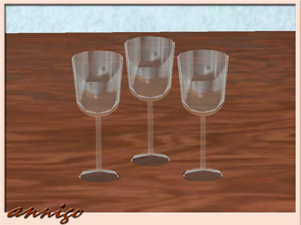 Sims 3 — Red Wine Glass Group DR "Alika" by annigo — created by annigo@TSR