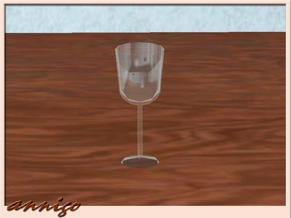 Sims 3 — Red Wine Glass Single DR "Alika" by annigo — created by annigo@TSR