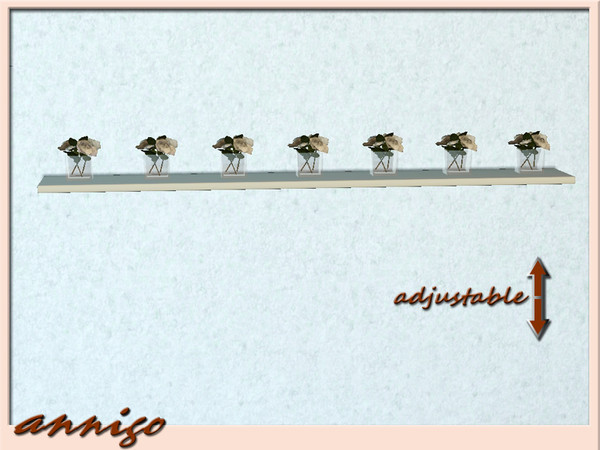 Sims 3 — Wallshelf Dining Room "Alika" by annigo — created by annigo@TSR 