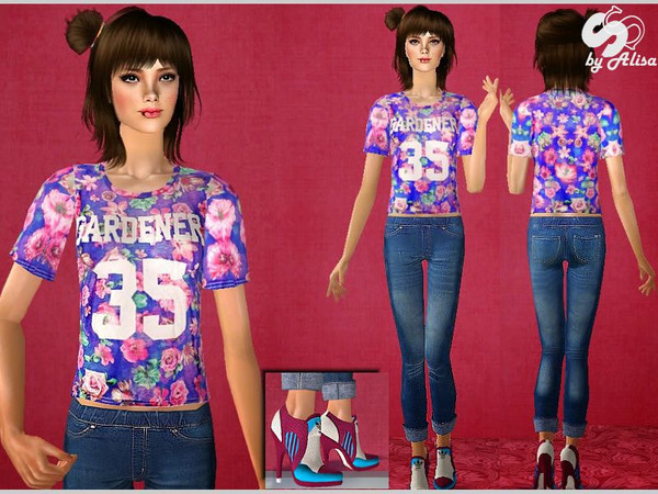 Sims 2 — Sporty  by Alisa13132 — fashion look in sports style