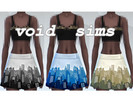 Sims 4 — Cityscape Skirts by Chanicle — A standalone skirt retexture with three colorways.