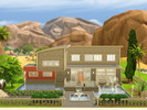 Sims 4 — Modern Split Level Home by Luuri — This is a modern split-level home with 2 stories for your simmies. It has a