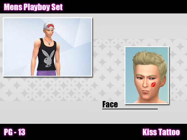 Sims 4 — KissTattooFC by Kronronko — KissTattoo(face)