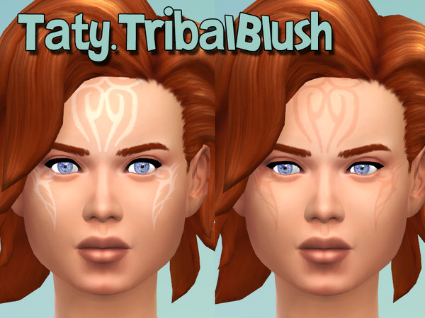 Sims 4 — [Ts4]Taty_Tribal_Blush by tatygagg — - Female - Teen, Young Adult, Adult, Elder