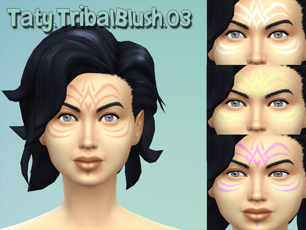 Sims 4 — [Ts4]Taty_TribalBlush_03 by tatygagg — - Female - Teen, Young Adult, Adult, Elder