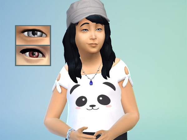 Sims 4 — Silver and Red eyes (Non Default) by PookaaNeko2 — A set of silver or red eyes for your sims. Clear with nice