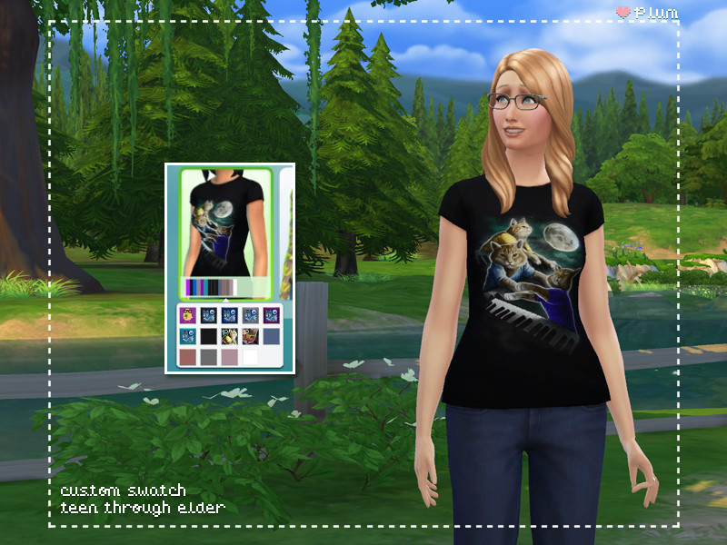 Sims 4 We Are Cat People: Women's Keyboad Cat T-shirt by plumsmellsbad2