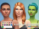 Sims 4 — Blush & Highlights by SimplyMorgan77 — Your sims will be glowing with this new set of blushes! A variety of