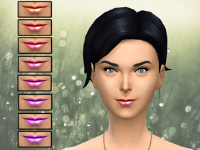 Sims 4 — Lipstick 02 - Shiney Morning by Flovv — Try out these fresh and natural lipsticks and your day will start well!