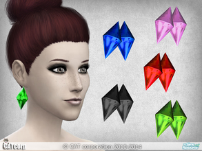 Sims 4 — Green Jewelery Earrings 001 Set by CATcorp (New mesh) by CATcorp — NEW MESH for TS4! 5 colors included. Hope you