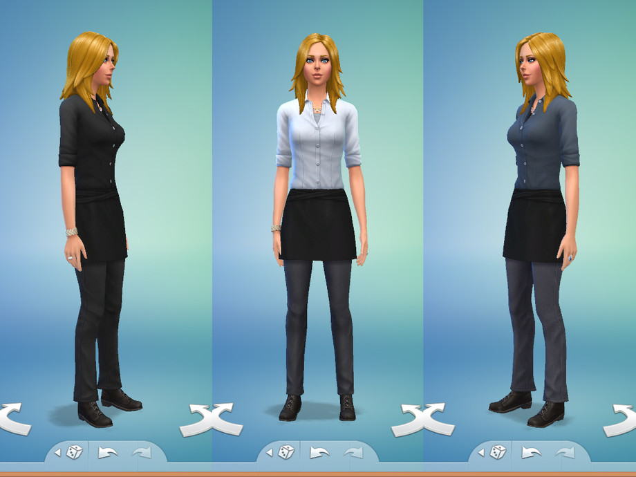 Sims 4 - Bartender Outfit by Snaitf - Bartender Outfit Maxis' bartende...