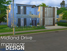 Sims 4 — Midland Drive by marrecar — Midland Drive is a modern designed home. It has one master bedroom with study