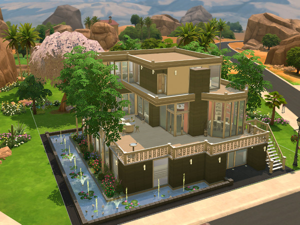 Sims 4 — Enjoy your life by Kari_0892 — This amazing Modern House contains: a lovely kitchen with dining area a living