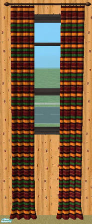 Sims 2 — TC 72 Out of Africa bedroom - Long Curtains by H3wwy — Listen... Can you hear the heavy footsteps of the
