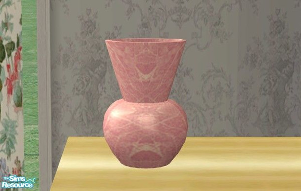 Sims 2 — Golden Beauty Bedroom - Pink Marble Vase by Riverwillows — Beautiful bedroom in brushed gold furnishings and
