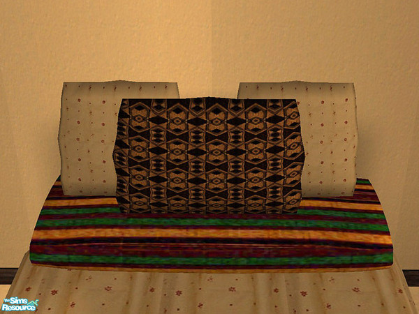 Sims 2 — Svealyns TC72 Cityscape Bedroom Recolour - Bed Pillows by Svealyn — A recolour of the \"Cityscape