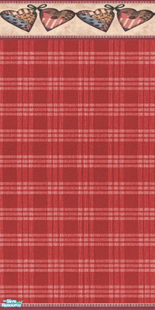 Sims 2 — Wall Quilted Hearts - Red by Sheera — Part of my Quilted Hearts Walls and Floors Set, hope you'll like it. Enjoy