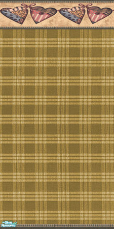 Sims 2 — Wall Quilted Hearts - Gold by Sheera — Part of my Quilted Hearts Walls and Floors Set, hope you'll like it.