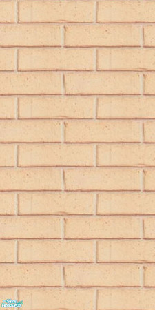 Sims 2 — peach cream  by skinflin — cream bricks.base wall