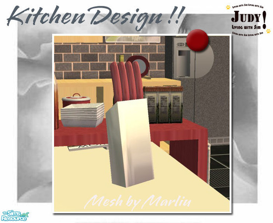 Sims 2 — Judy_DivaKitchen Set - Knifebox by judyhugsnoopy — Recolor Marilu Heros Kitchen Set. Hope you like it :D Please