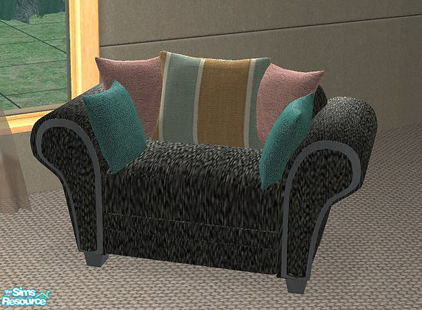 Sims 2 — Openhouse Carmen  Chair by openhousejack — a matching puffy chair with pillows. get mesh set Carmen living room