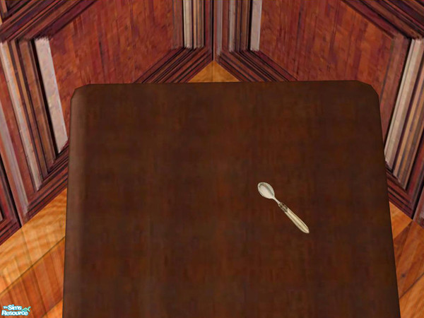 Sims 2 — Silverware - Coffeespoon (on plate) by ShinoKCR — 
