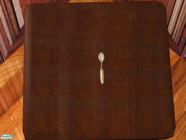 Sims 2 — Silverware - Coffeespoon by ShinoKCR — 