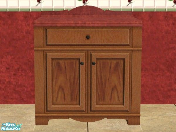 Sims 2 — TC41-Country Kitchen - Counter/Island by rgdyanne — Recolor of Seasons "Blue Ribbon Countertop" will